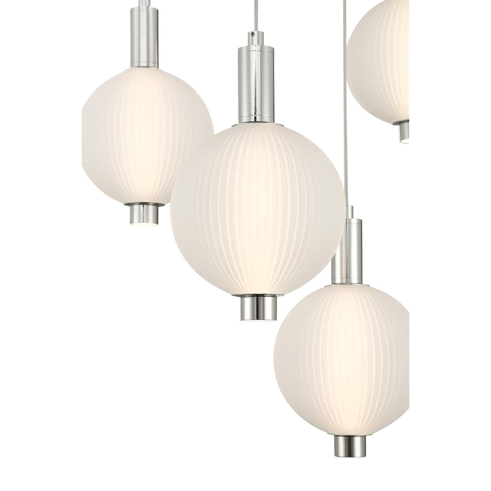 Eurofase 47208-025 Palmas 24" Polished Nickel LED Chandelier