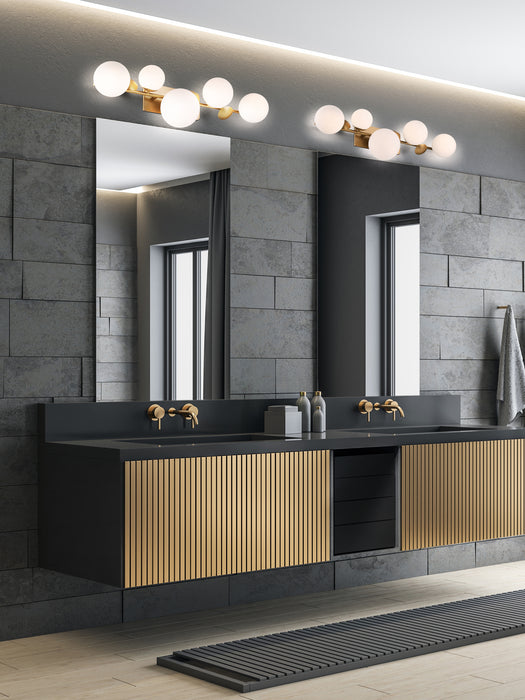 Eurofase 49087-017 Vine 5-Light Gold LED Vanity Light