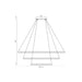 Eurofase 31474-023 Spunto 61" Matte Black LED Chandelier
