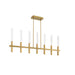 Eurofase 46476-036 Benicio 46" Brushed Gold LED Chandelier