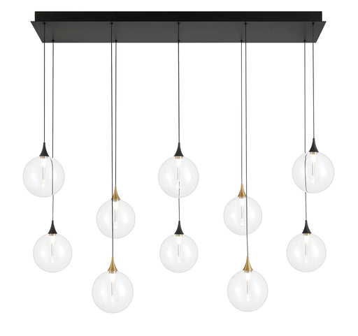 Eurofase 48934-015 Iissa 47" Gold-Black Mix LED Chandelier