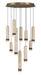 Eurofase 50130-023 Cambre 22" Antique Brass LED Chandelier