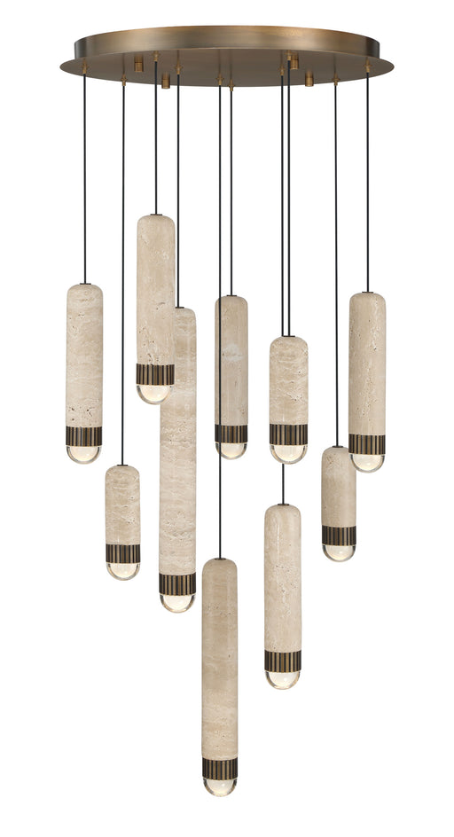 Eurofase 50130-023 Cambre 22" Antique Brass LED Chandelier