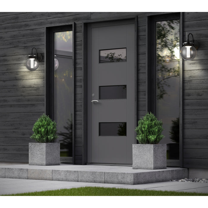 Eurofase 47197-015 Caswell 18" Powder Coat Black LED Outdoor Wall Light