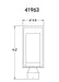 Eurofase 41963-012 Ren 15" Powder Coat Black Outdoor Post Light