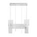 Eurofase 37345-036 Coburg 33" Anodized Silver LED Chandelier