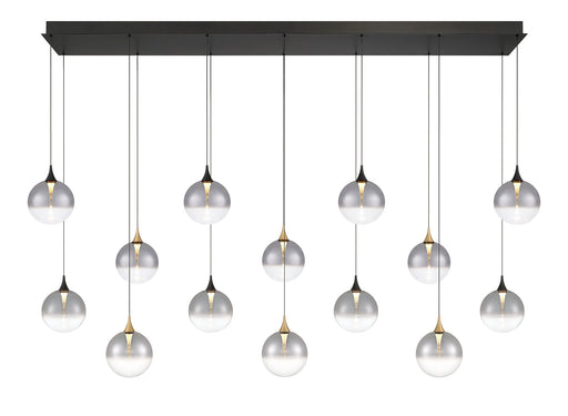 Eurofase 48940-023 Iissa 72" Gold-Black Mix LED Chandelier