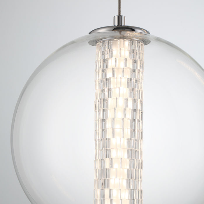 Eurofase 45735-011 Atomo 9" Chrome LED Pendant Light