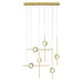 Eurofase 47255-012 Barletta 32" Anodized Gold LED Chandelier