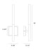 Eurofase 45636-032 Benicio 18" Matte Black LED Wall Sconce