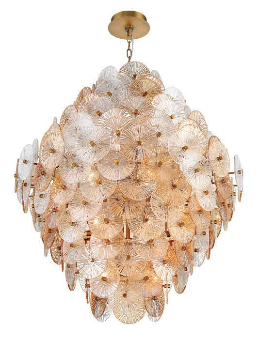 Eurofase 44574-017 Sue-Anne 45" Matte Gold Chandelier