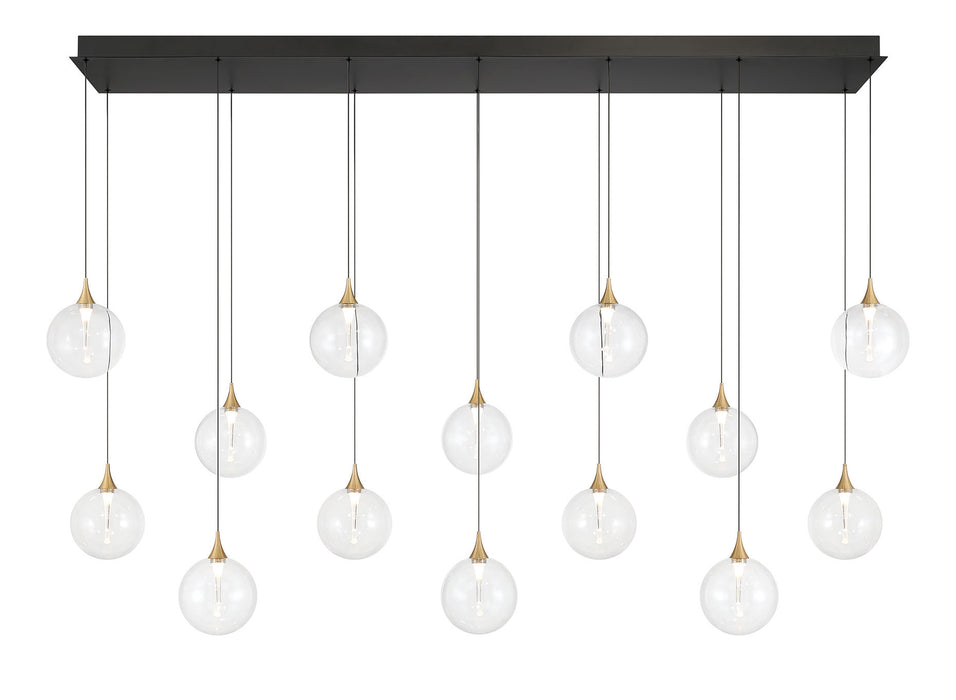 Eurofase 48938-013 Iissa 72" Gold LED Chandelier