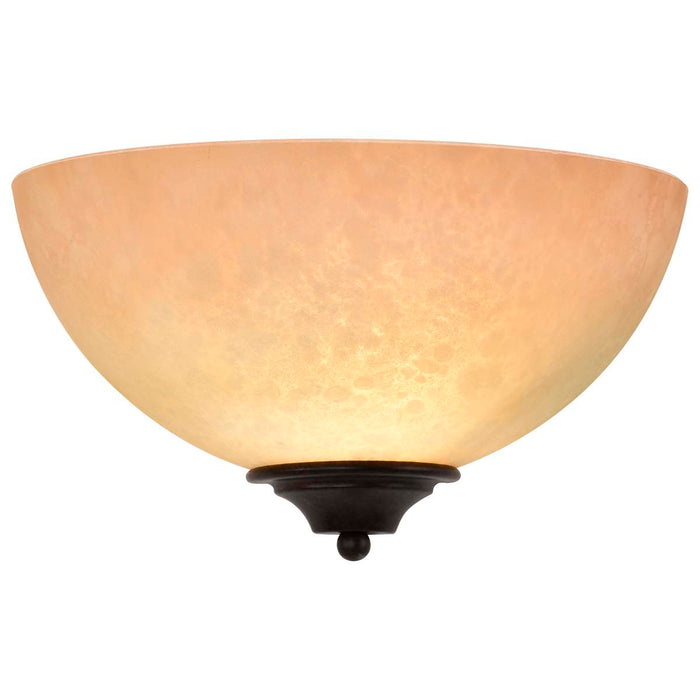 Sconce Nuvo 60-044 Tapas - 1 Light - 12 in. - Sconce with Tuscan Suede Glass - Old Bronze Finish Nuvo
