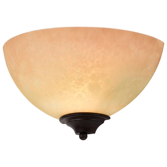 Sconce Nuvo 60-044 Tapas - 1 Light - 12 in. - Sconce with Tuscan Suede Glass - Old Bronze Finish Nuvo