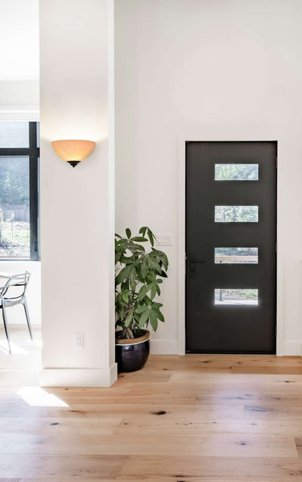 Sconce Nuvo 60-044 Tapas - 1 Light - 12 in. - Sconce with Tuscan Suede Glass - Old Bronze Finish Nuvo