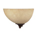 Nuvo 60-044 Tapas - 1 Light - 12 in. - Sconce with Tuscan Suede Glass - Old Bronze Finish