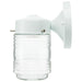 Wall Lantern Nuvo 60-112 1 Light - 6 Inch - Porch - Wall - White Mason Jar with Clear Glass Nuvo