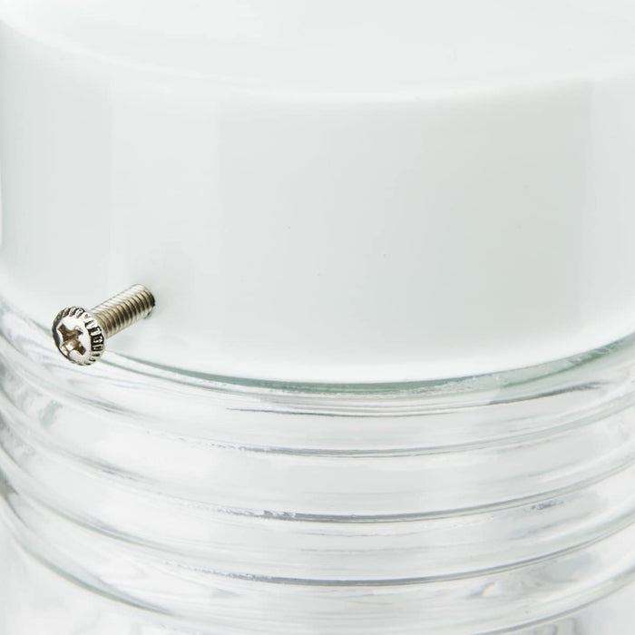 Wall Lantern Nuvo 60-112 1 Light - 6 Inch - Porch - Wall - White Mason Jar with Clear Glass Nuvo