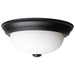 Flush Mount Nuvo 60-127 2 Light - 11 Inch - Flush Mount - Matte Black Finish - Opal Glass Nuvo