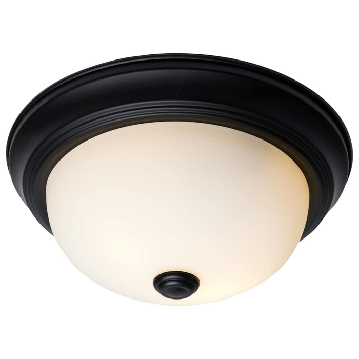 Flush Mount Nuvo 60-127 2 Light - 11 Inch - Flush Mount - Matte Black Finish - Opal Glass Nuvo