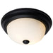 Flush Mount Nuvo 60-127 2 Light - 11 Inch - Flush Mount - Matte Black Finish - Opal Glass Nuvo