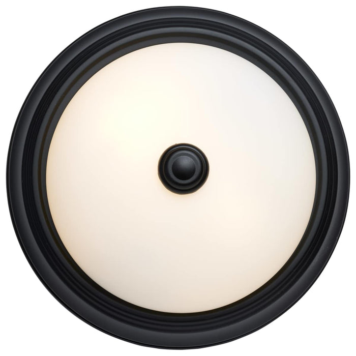 Flush Mount Nuvo 60-127 2 Light - 11 Inch - Flush Mount - Matte Black Finish - Opal Glass Nuvo