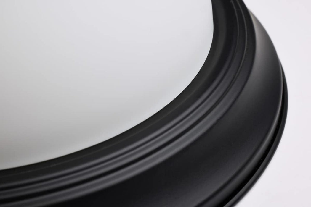 Flush Mount Nuvo 60-127 2 Light - 11 Inch - Flush Mount - Matte Black Finish - Opal Glass Nuvo