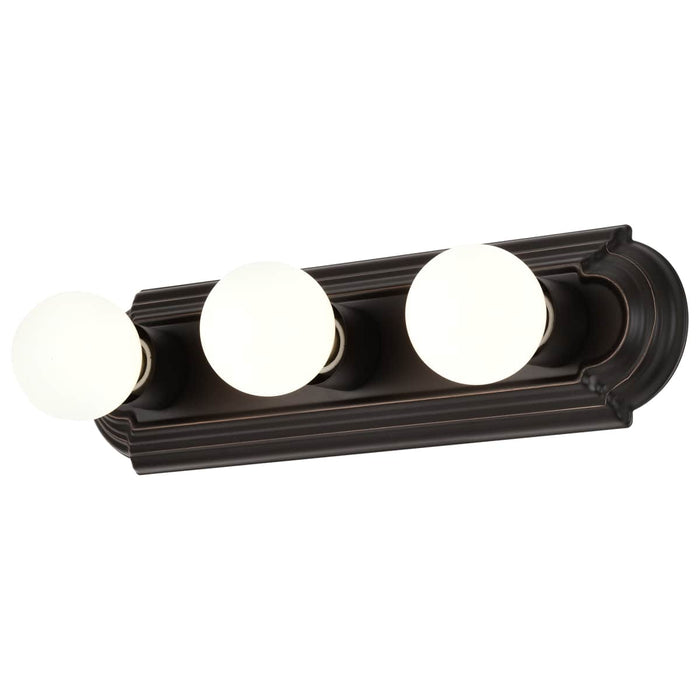 Vanity Nuvo 60-1284 3 Light - 18 in. - Vanity Racetrack Style - Mahogany Bronze Finish Nuvo