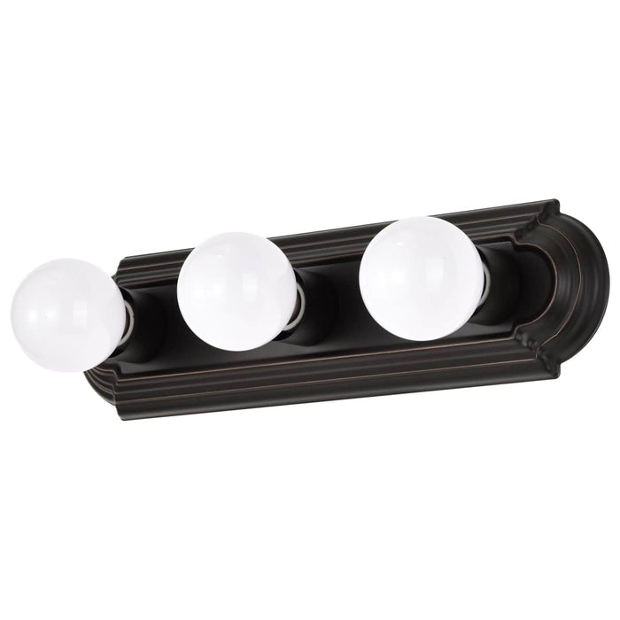 Vanity Nuvo 60-1284 3 Light - 18 in. - Vanity Racetrack Style - Mahogany Bronze Finish Nuvo
