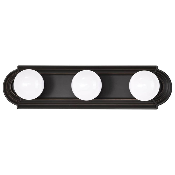Vanity Nuvo 60-1284 3 Light - 18 in. - Vanity Racetrack Style - Mahogany Bronze Finish Nuvo