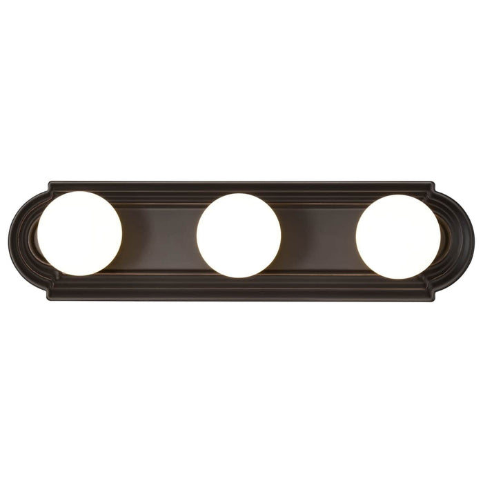 Vanity Nuvo 60-1284 3 Light - 18 in. - Vanity Racetrack Style - Mahogany Bronze Finish Nuvo