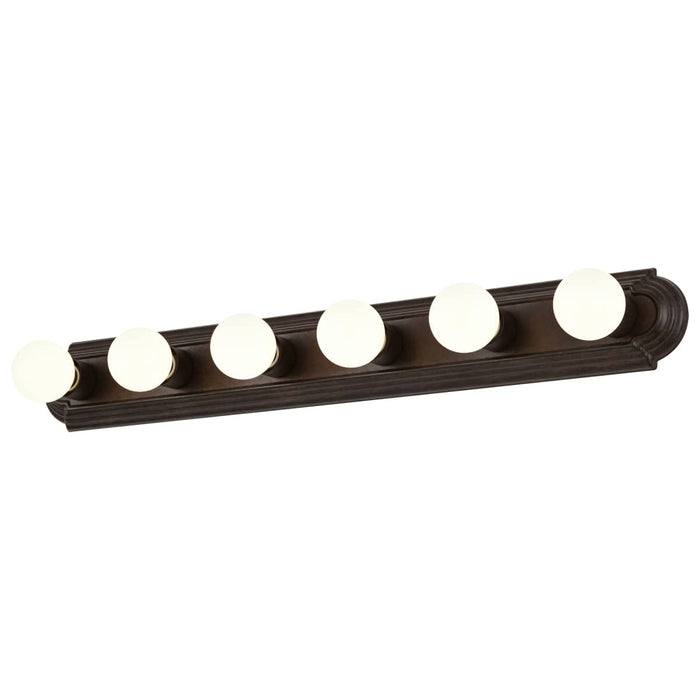 Vanity Nuvo 60-1286 6 Light - 36 in. - Vanity Racetrack Style - Mahogany Bronze Finish Nuvo