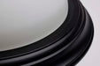 Flush Mount Nuvo 60-128 2 Light - 13 Inch - Flush Mount - Matte Black Finish - Opal Glass Nuvo