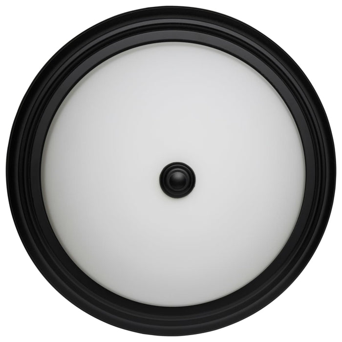 Flush Mount Nuvo 60-129 3 Light - 15 Inch - Flush Mount - Matte Black Finish - Opal Glass Nuvo