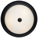 Flush Mount Nuvo 60-129 3 Light - 15 Inch - Flush Mount - Matte Black Finish - Opal Glass Nuvo