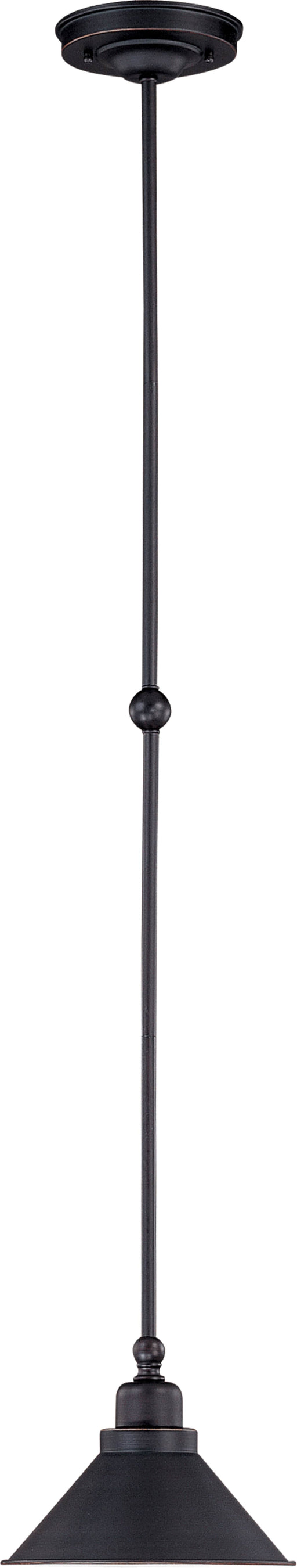 Mini Pendant Nuvo 60-1708 Bridgeview - 1 Light Mini Pendant - Mission Dust Bronze Finish Nuvo