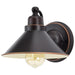Sconce Nuvo 60-1709 Bridgeview - 1 Light Wall Sconce - Mission Dust Bronze Finish Nuvo