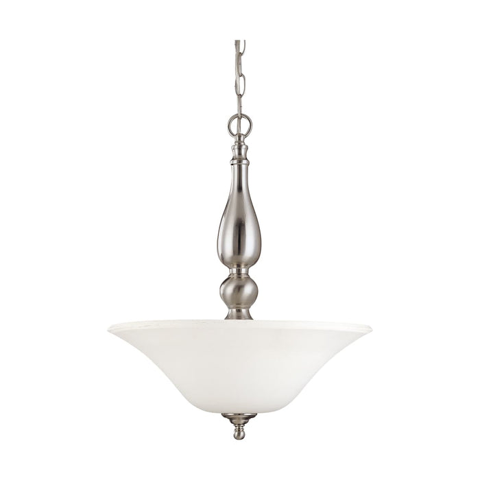 Pendant Nuvo 60-1828 Dupont - 3 Light - Pendant with Satin White Glass - Brushed Nickel Finish Nuvo