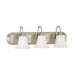 Vanity Nuvo 60-1834 Dupont - 3 Light - Vanity with Satin White Glass - Brushed Nickel Finish Nuvo