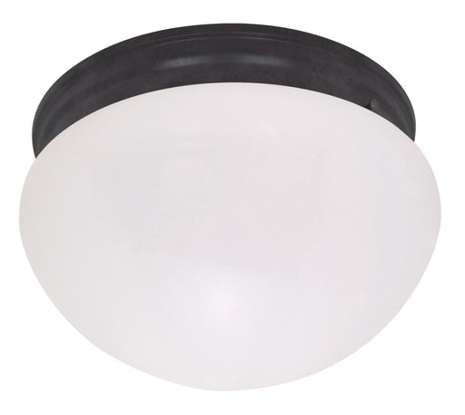 Flush Mount Nuvo 60-2645 2 Light - 12" Flush with Frosted Glass - Mahogany Bronze Finish Nuvo
