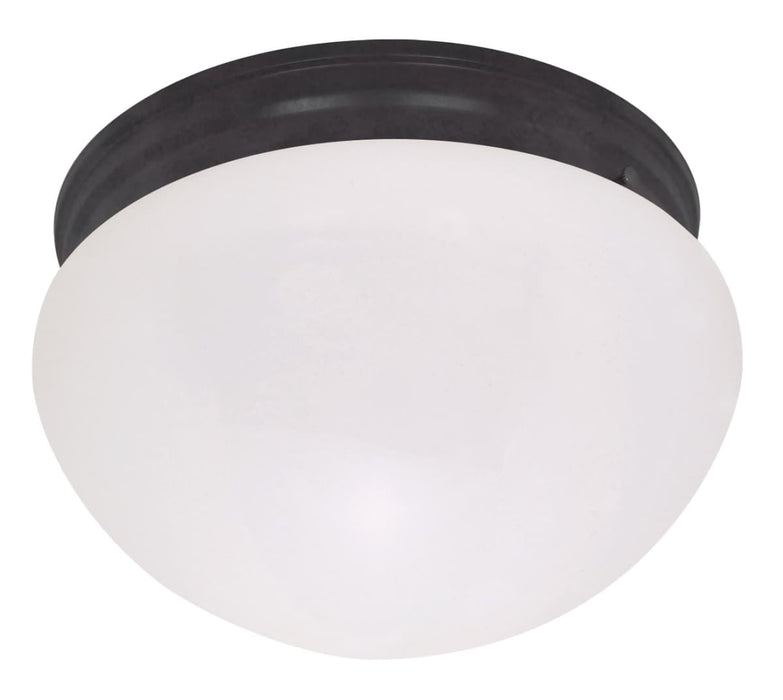 Flush Mount Nuvo 60-2645 2 Light - 12" Flush with Frosted Glass - Mahogany Bronze Finish Nuvo