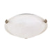 Flush Mount Nuvo 60-271 2 Light - 16 in. - Flush Mount - Tri-Clip with Alabaster Glass - Brushed Nickel Finish Nuvo