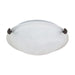 Flush Mount Nuvo 60-273 2 Light - 16 in. - Flush Mount - Tri-Clip with Alabaster Glass - Old Bronze Finish Nuvo