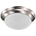 Flush Mount Nuvo 60-284 2 Light - 14 in. - Flush Mount - Twist and Lock with Alabaster Glass - Brushed Nickel Finish Nuvo