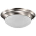 Flush Mount Nuvo 60-284 2 Light - 14 in. - Flush Mount - Twist and Lock with Alabaster Glass - Brushed Nickel Finish Nuvo