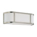 Sconce Nuvo 60-2871 Odeon - 2 Light - Wall Sconce with Satin White Glass - Brushed Nickel Finish Nuvo