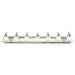 Vanity Nuvo 60-290 Ballerina - 7 Light - 48 in. - Vanity with Alabaster Glass Bell Shades - Polished Chrome Finish Nuvo