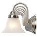Vanity Nuvo 60-291 Ballerina - 7 Light - 48 in. - Vanity with Alabaster Glass Bell Shades - Brushed Nickel Finish Nuvo