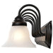 Vanity Nuvo 60-292 Ballerina - 7 Light - 48 in. - Vanity with Alabaster Glass Bell Shades - Old Bronze Finish Nuvo