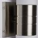 Sconce Nuvo 60-2936 Link - 2 Light - (Vertical) Tube Wall Sconce with White Glass - Brushed Nickel Finish Nuvo